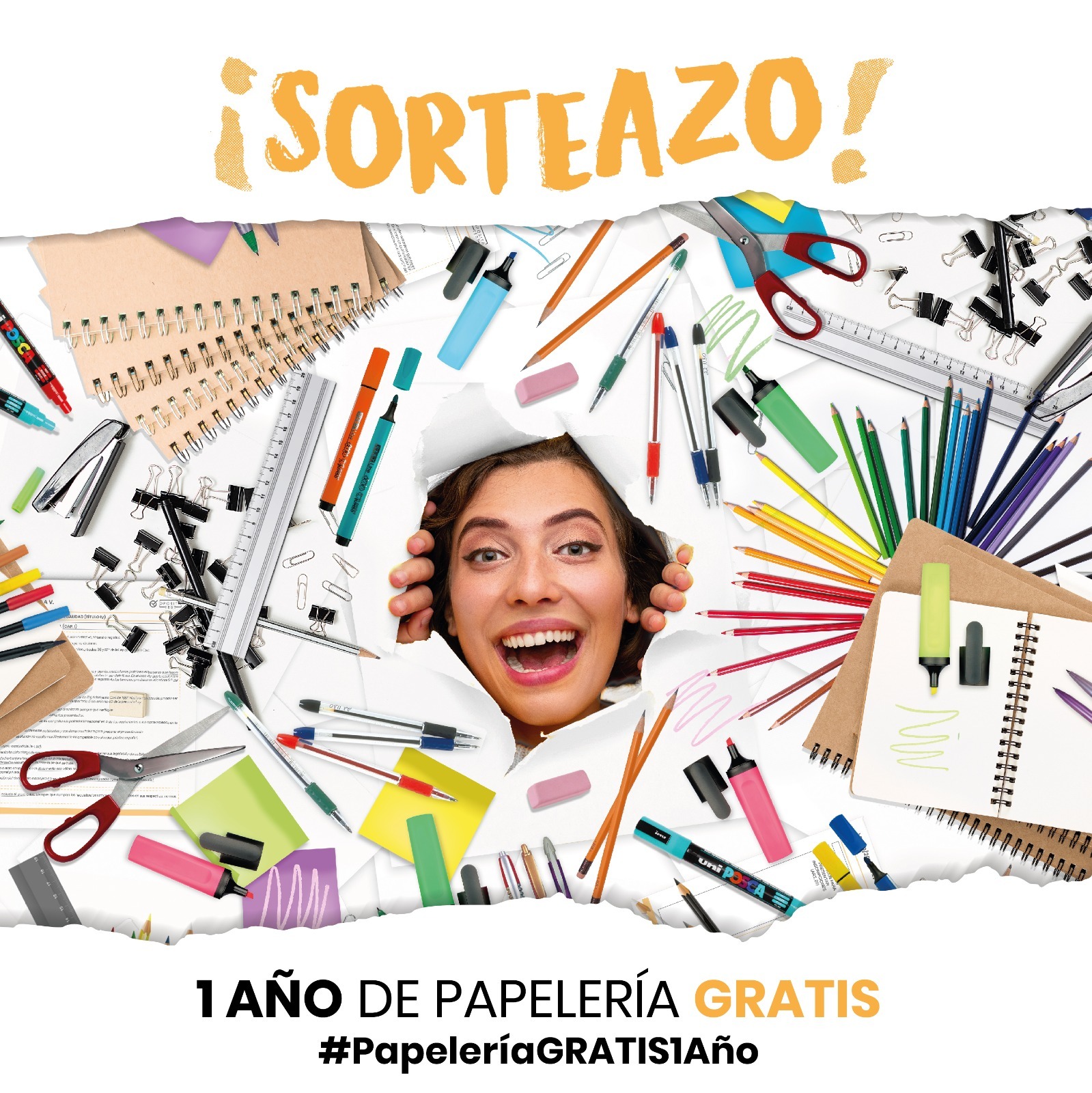 1 año de papelería